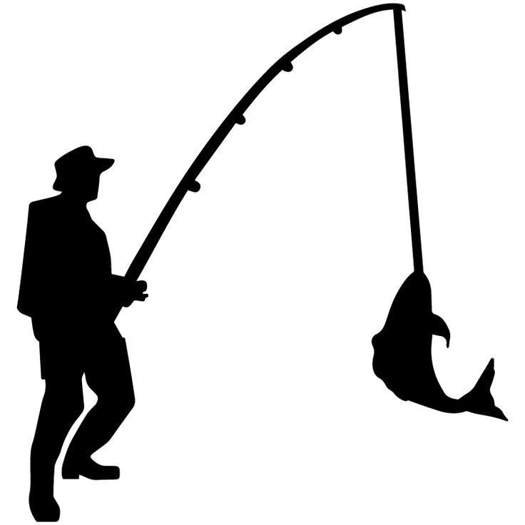 Fishing From Boat Free Silhouette - Google Search 3F3 | Fish silhouette ...