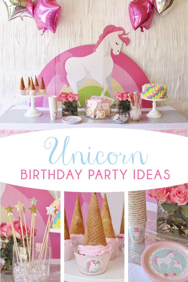 Unicorn Birthday Party Ideas- Nora's Magical Day | Kids themed birthday ...