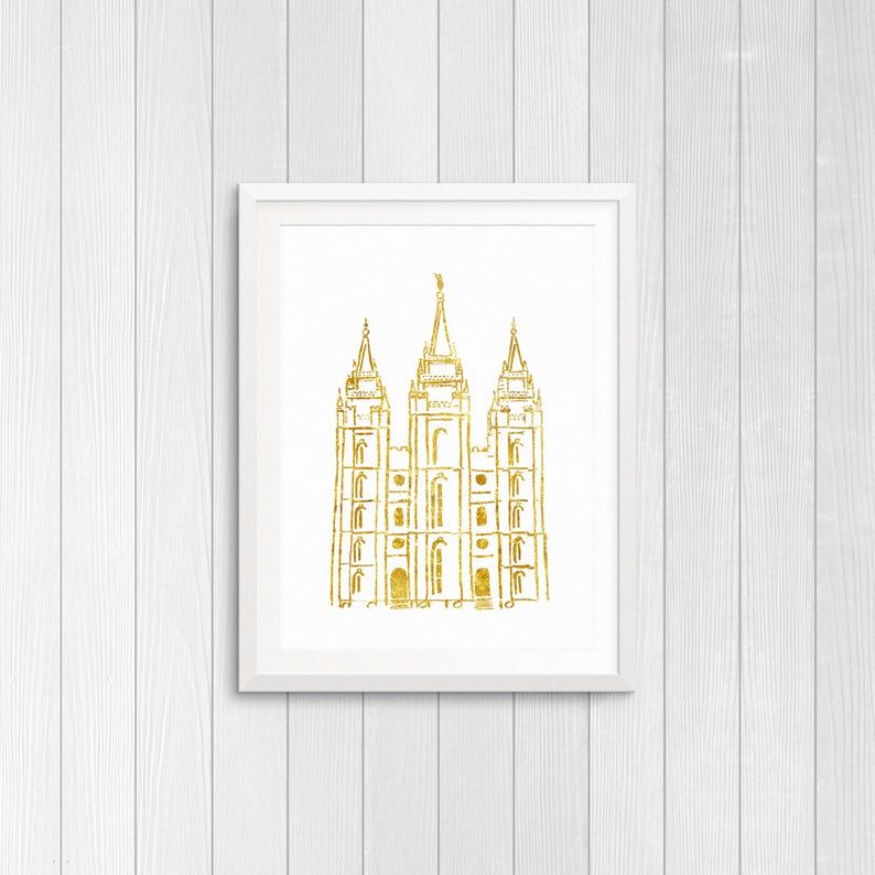 This item is unavailable | Etsy | Lds art, Salt lake temple, Art ...