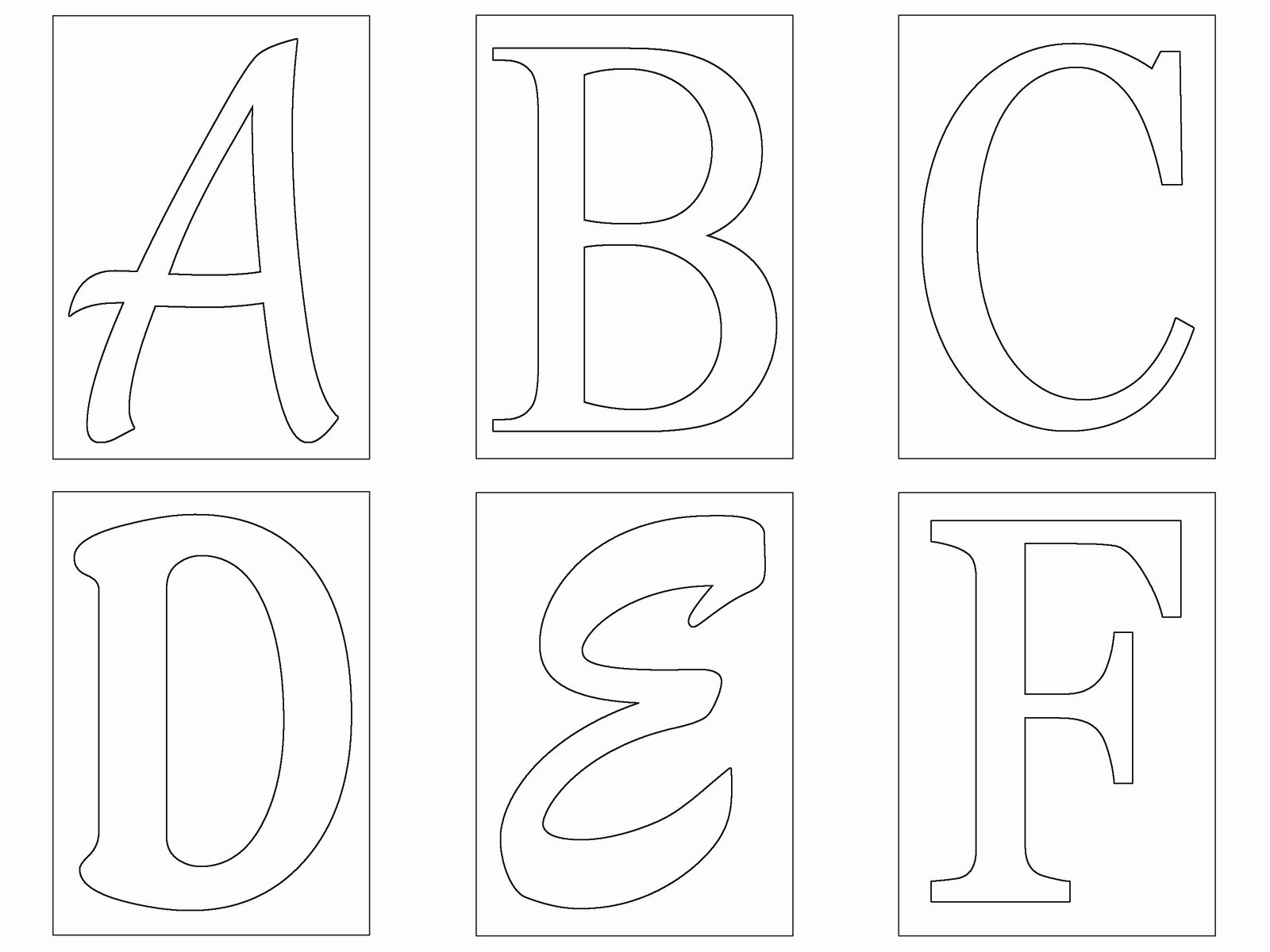 Free Printable Alphabet Stencils Templates Elegant Free Letter ...