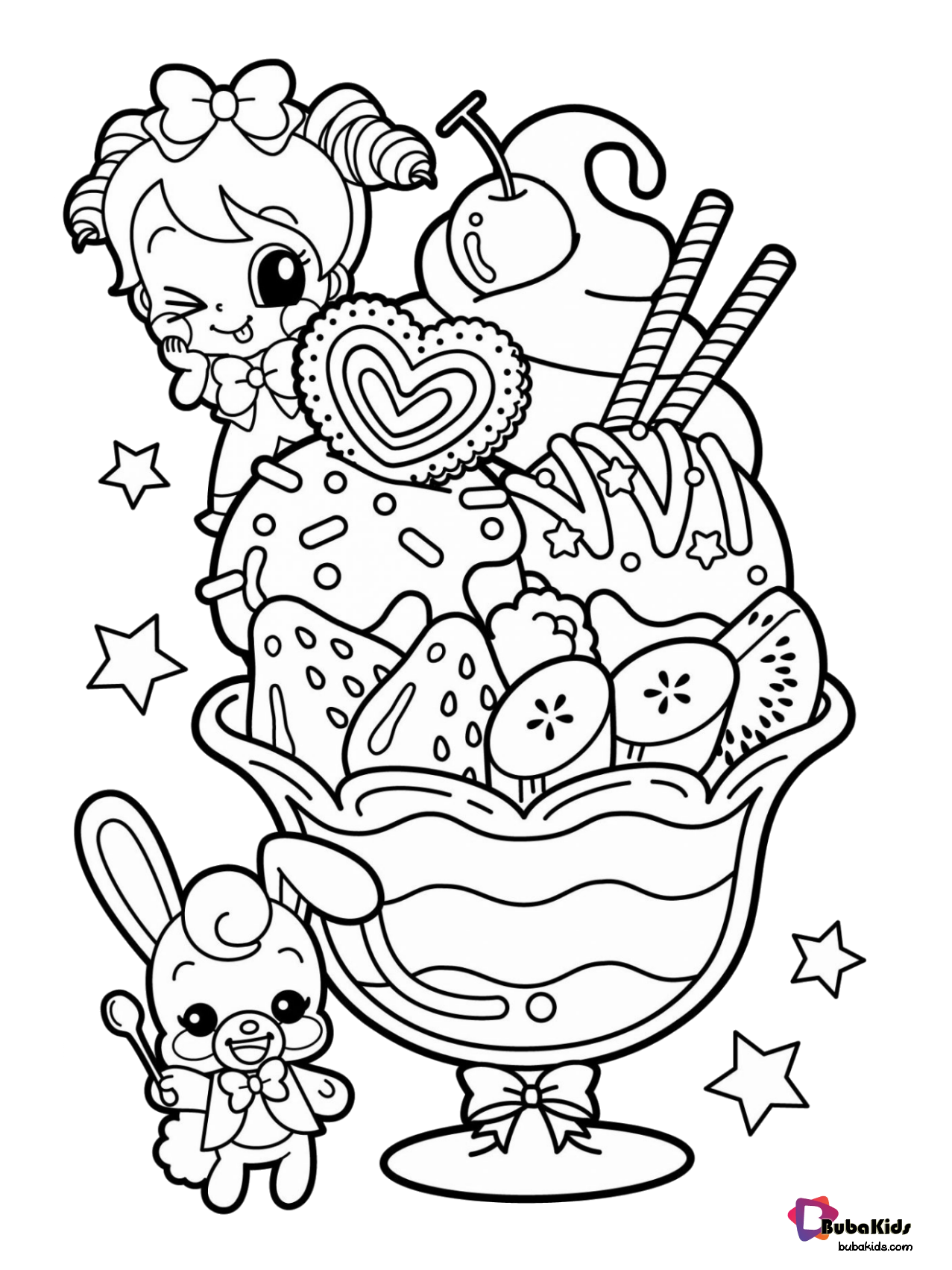 Food Themed Coloring Pages