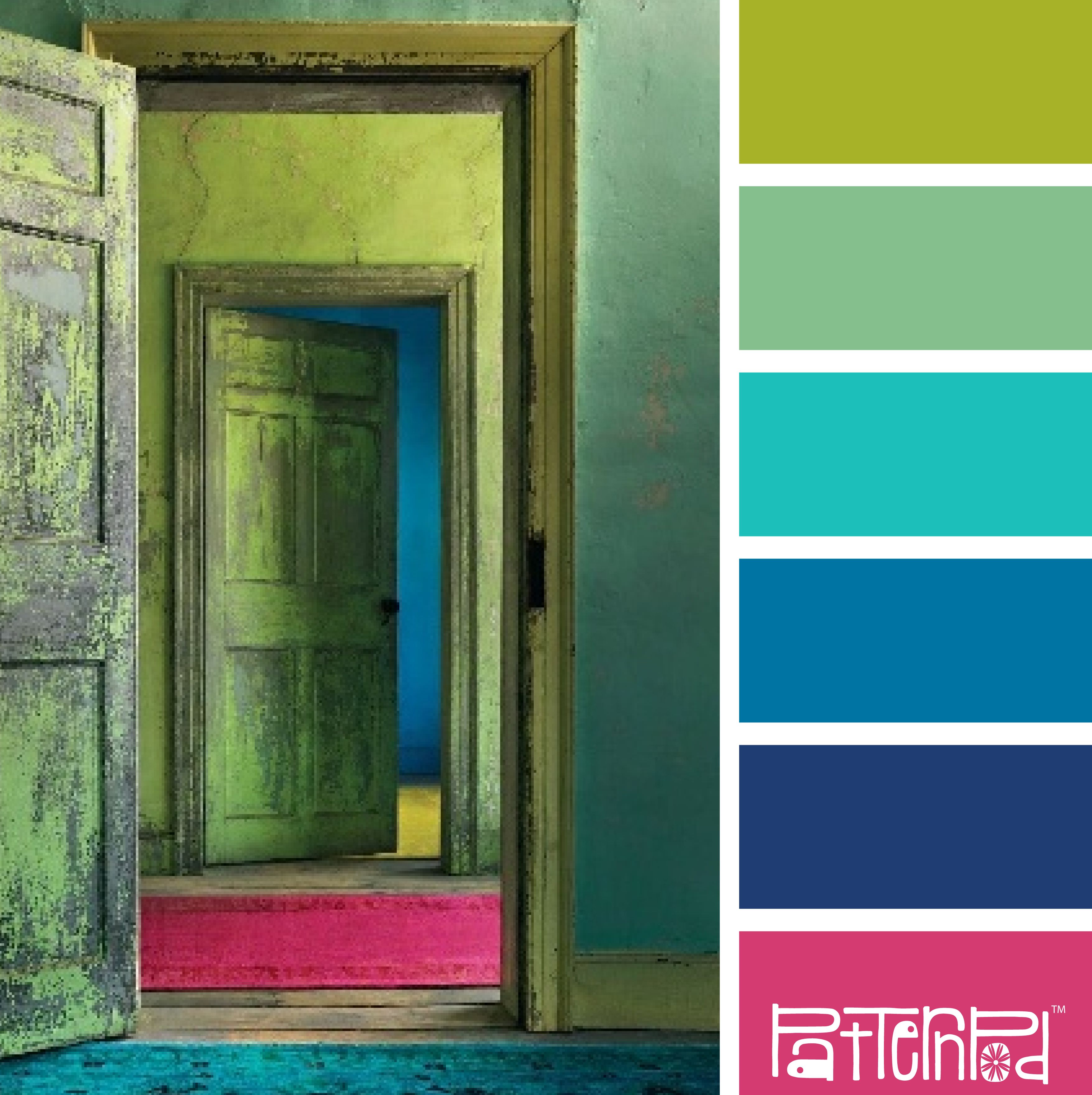 The dark olive needs to be included but love the doorway. | Color ...