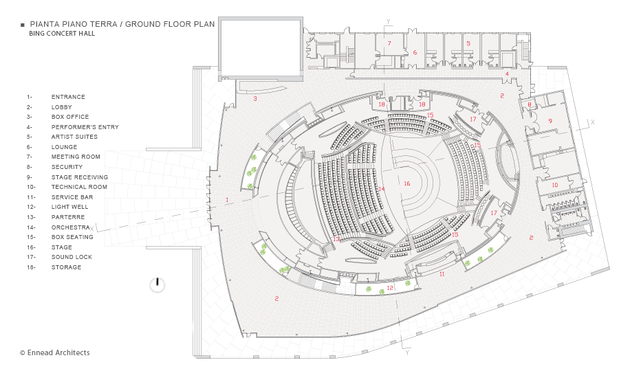 Walt Disney Concert Hall Floor Plan