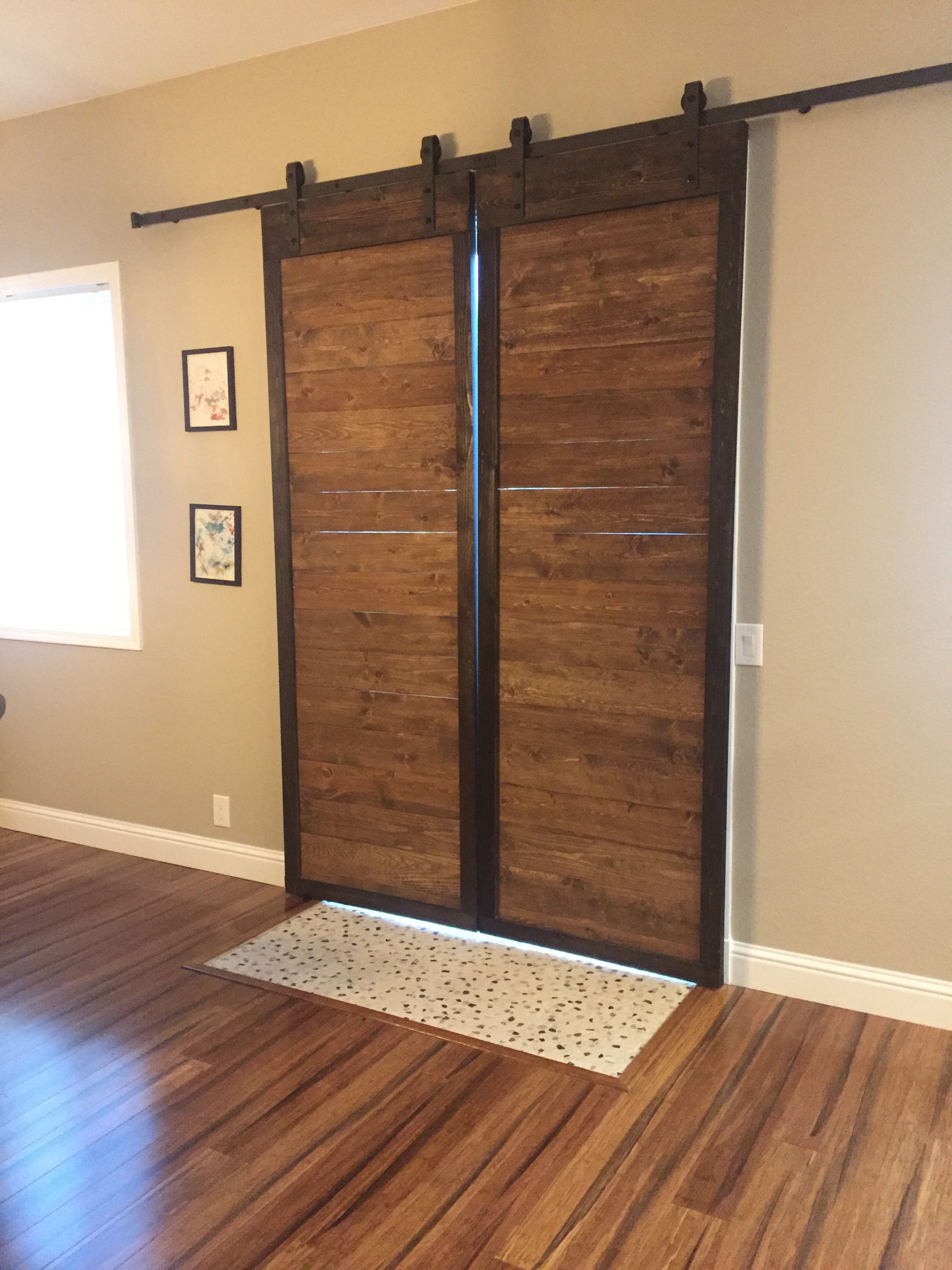 Barn doors for my sliding glass doors Sliding glass door window