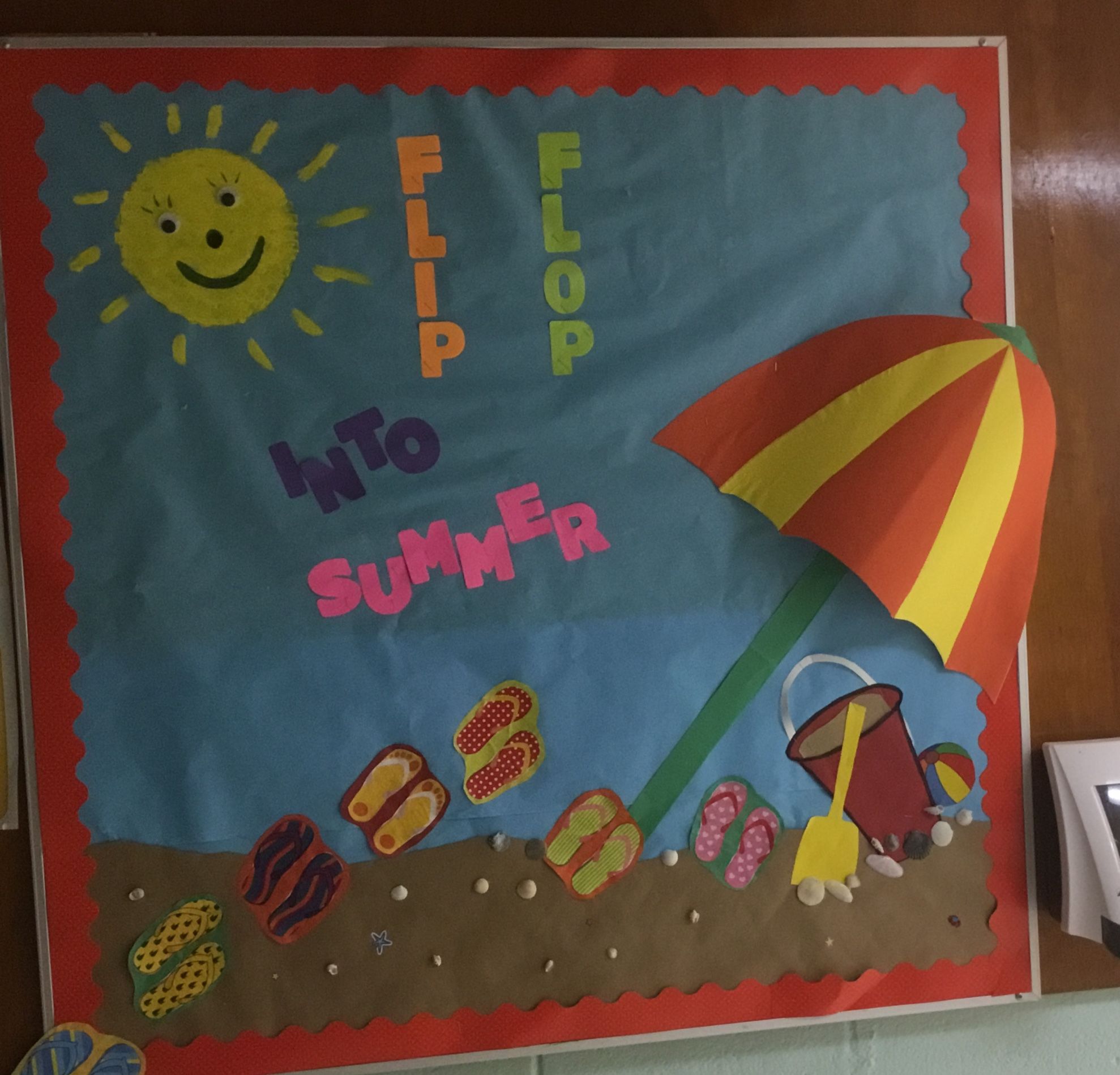 Summer is on it’s way | School decorations, Classroom design, School