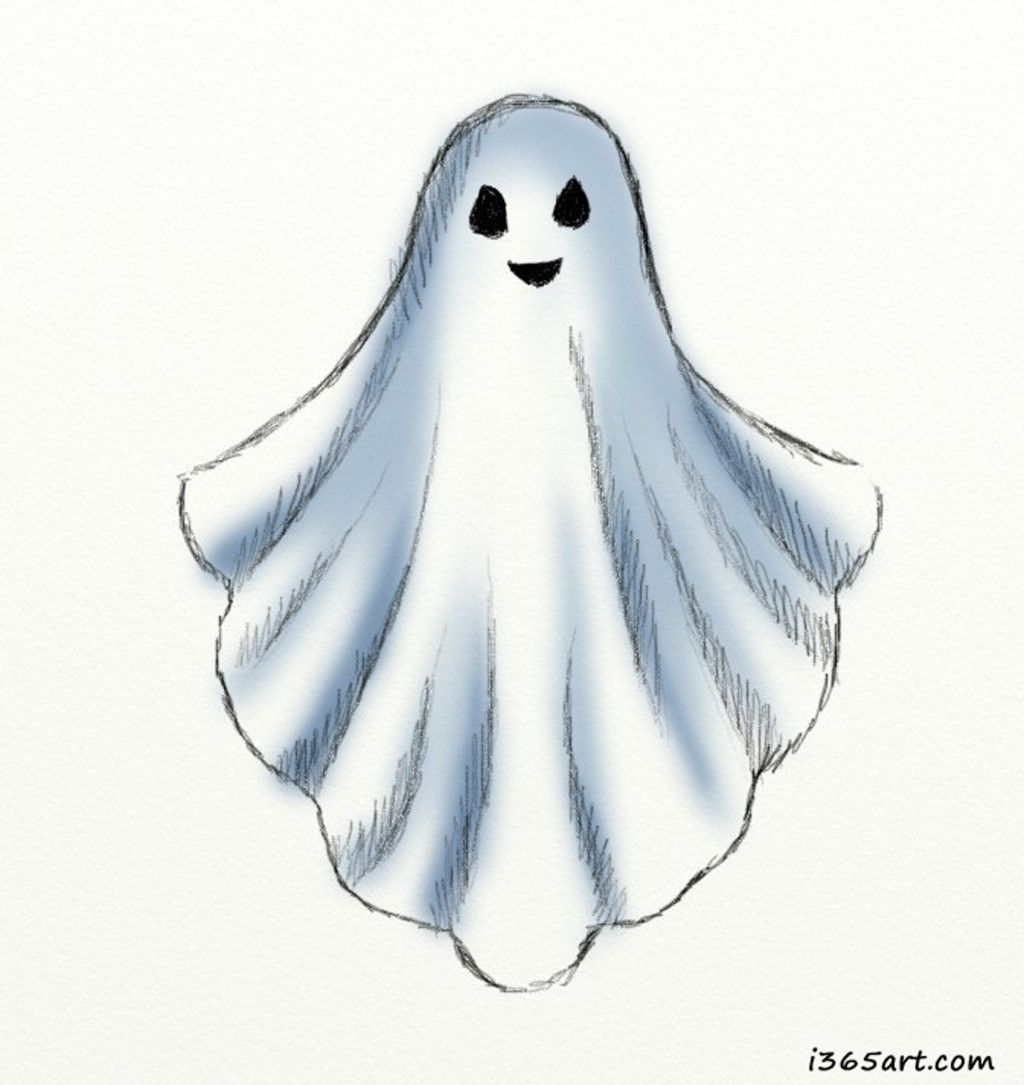 Realistic Ghost Drawing