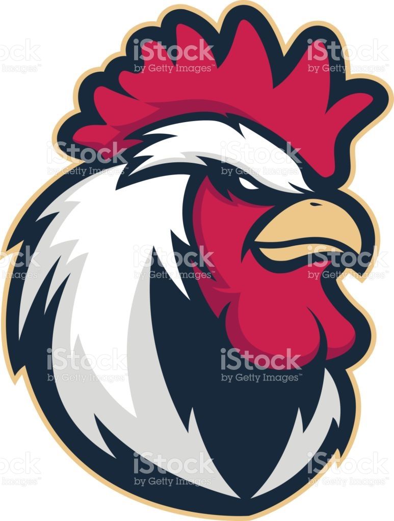 Chicken rooster head mascot 4 royalty-free stock vector art Logo Type ...