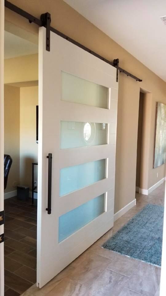 How To Utilize Frosted Glass Sliding Barn Doors In Your Home Design ...