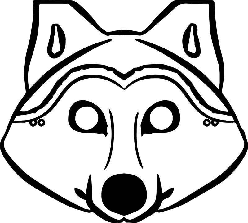 3 Pigs Wolf Mask Coloring Pages | Wolf mask, Coloring pages, Cars ...