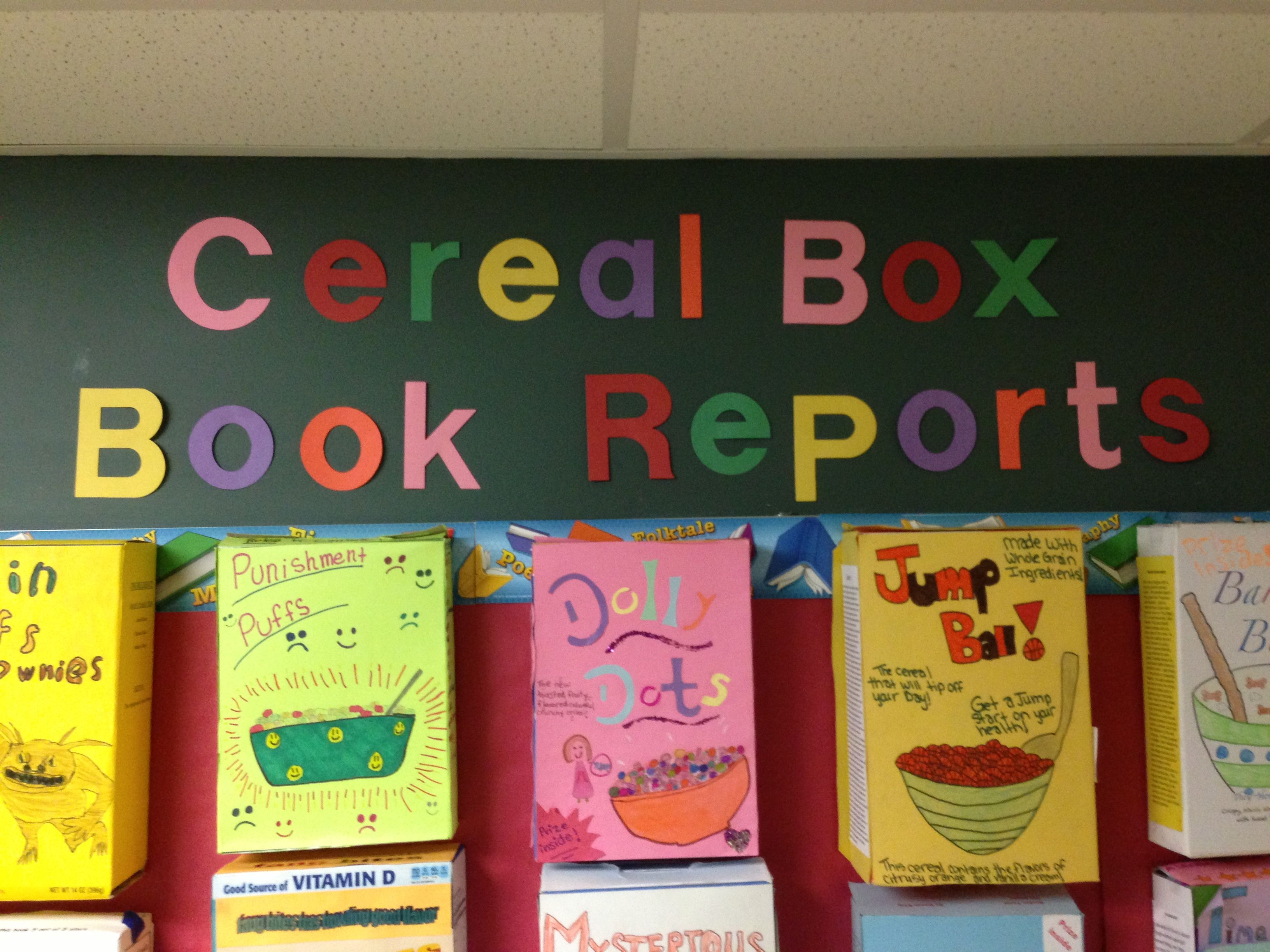 Cereal Box Project Examples