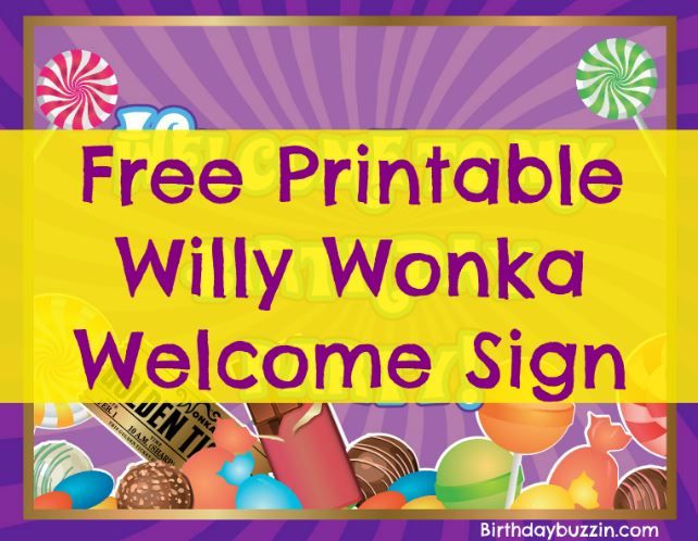 Wonka Party Printables