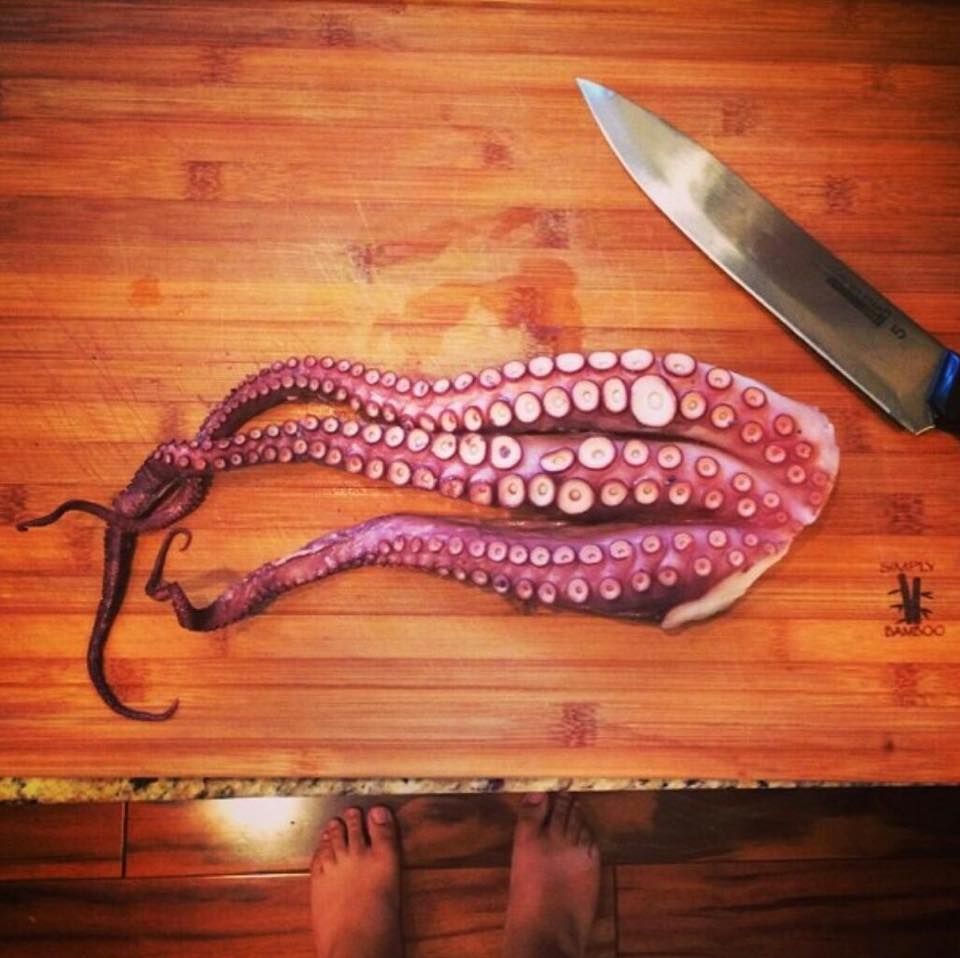 How is your Saturday? Barefootchef: Pressure cooked Octopus. | Pressure ...