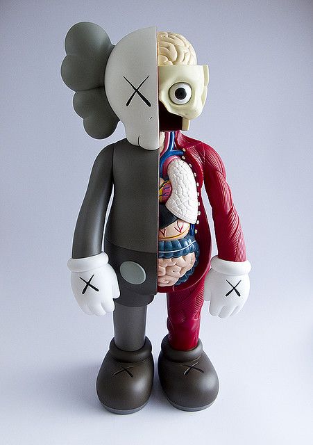 Kaws Dissected Companion Brown | Vinyl art toys, Art toy, Kaws toys