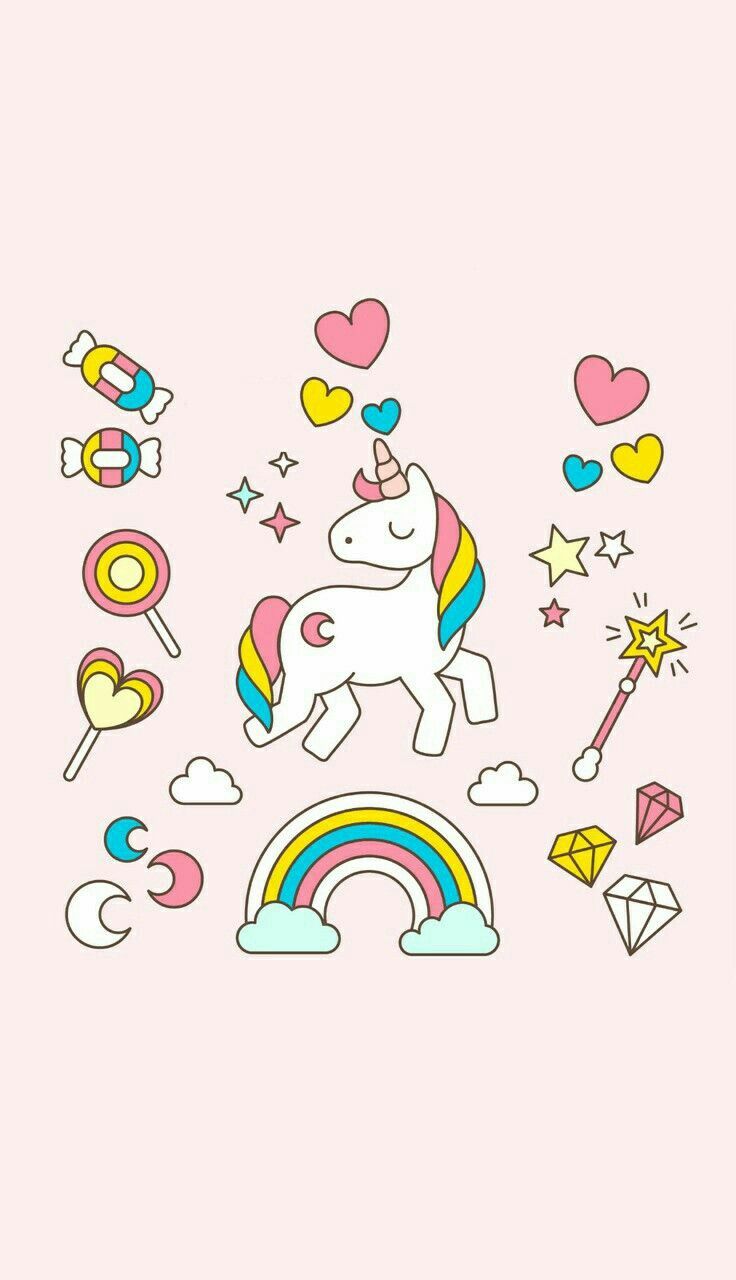 Unicornios Wallpaper, Rainbow Wallpaper, Cellphone Wallpaper, Wallpaper ...