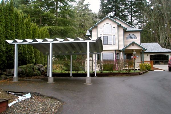 Casual Pre Engineered Carports Single Car Shelter