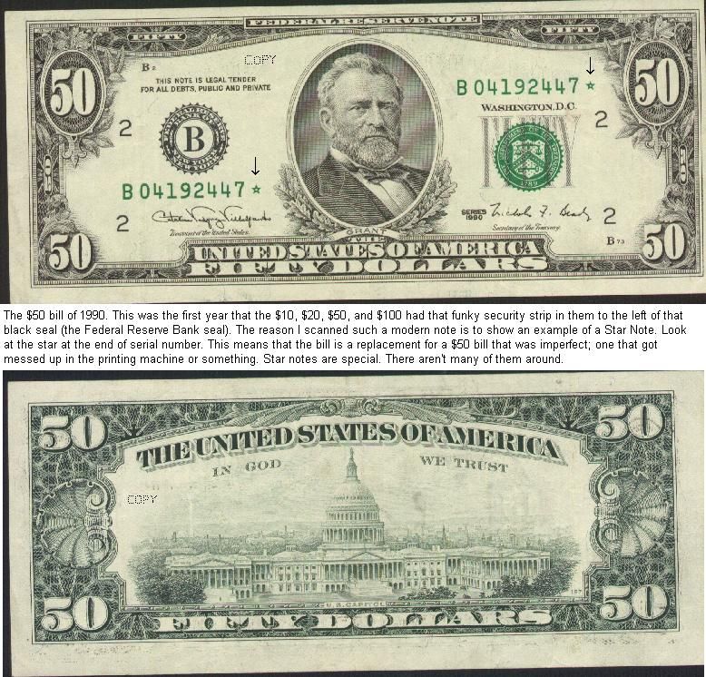 Printable 50 Dollar Bill