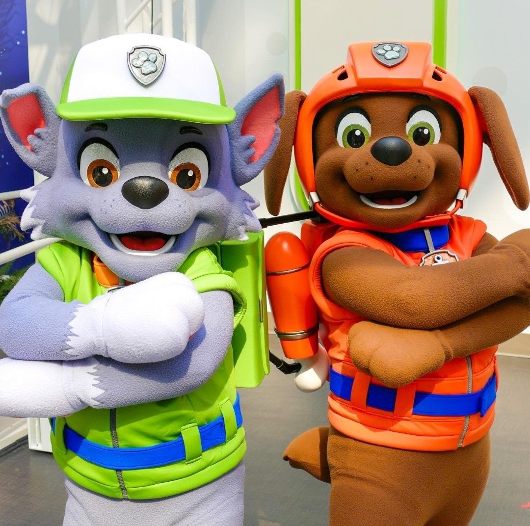 Rocky and Zuma mascots in 2023 | Paw patrol cartoon, Paw patrol ...