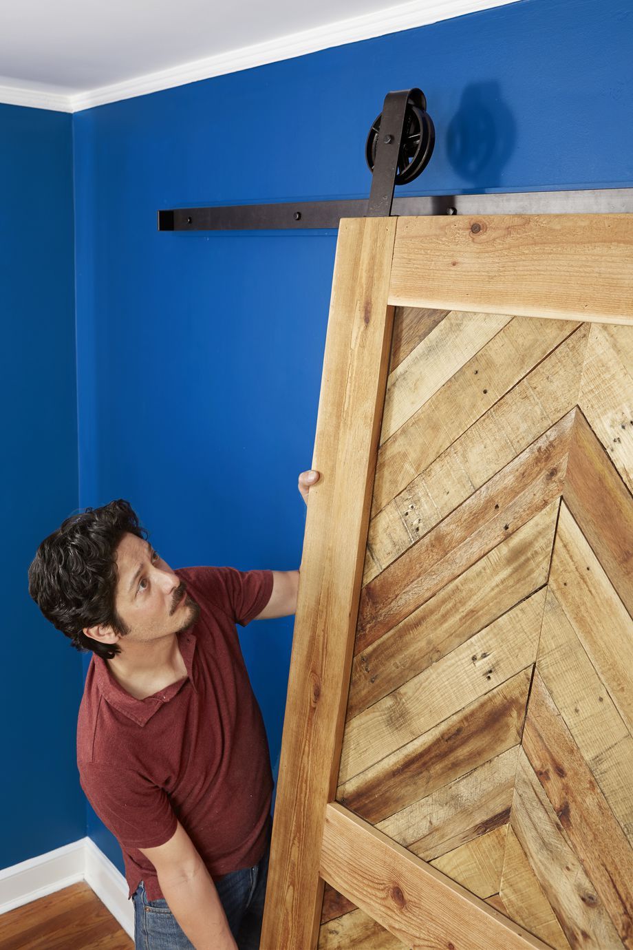 How to Build a Sliding Barn Door | Barn door, Diy barn door, Diy ...