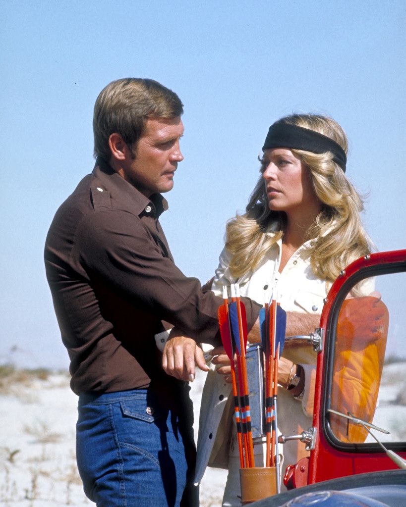 Lee Majors and Farrah Fawcett, 1974 Santa Monica, Tv Stars, Movie Stars ...