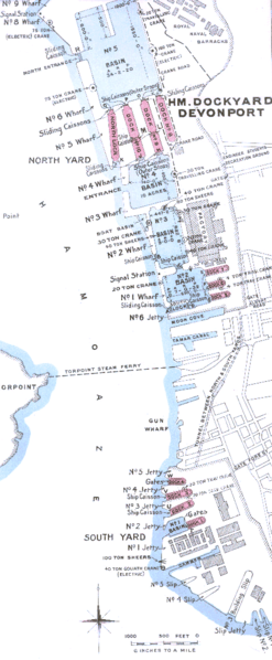 Royal Naval Dockyard Map