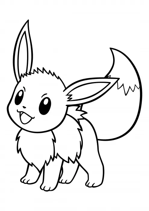 Printable Cute Eevee Coloring Pages Pdf - Coloringfolder.com | Pokemon ...