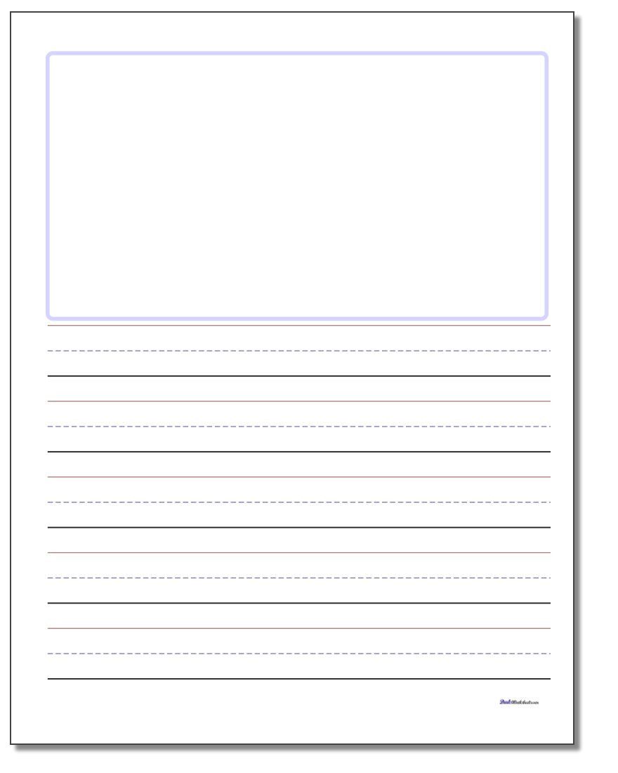 Kindergarten Writing Paper Free Printable - Printable Templates Web2