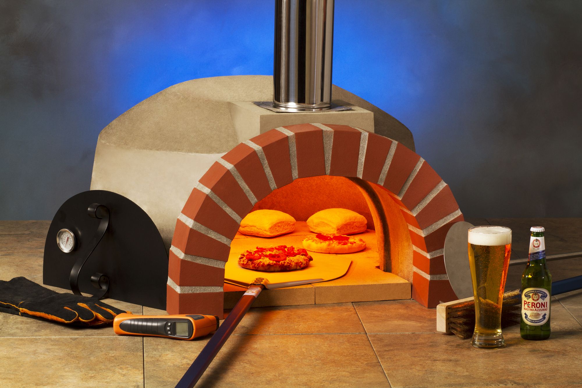 Печь для пиццы pizza oven peo-33x6 - 98 фото