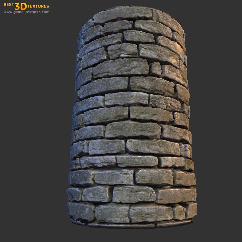 Stone wall 06. A seamless stone wall texture from Game-Textures.com