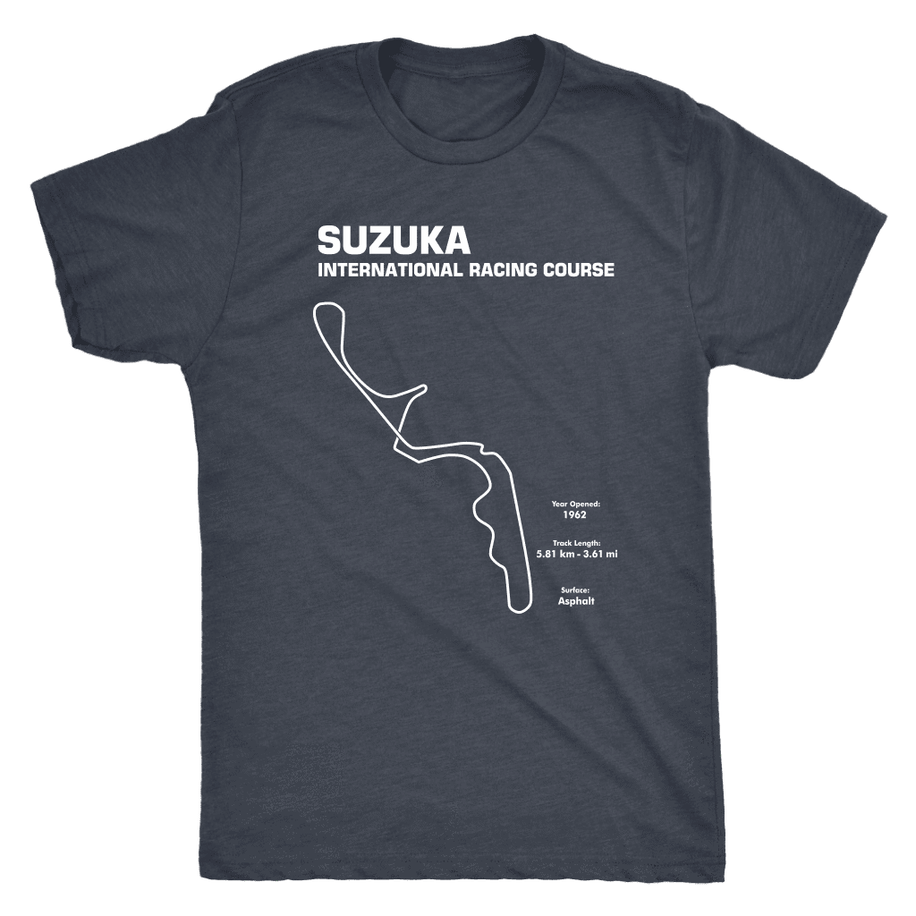 Suzuka Japan Race Track Outline Series T-shirt | Suzuka, Imola ...