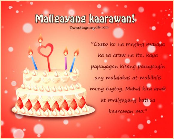 9+ Awesome Tagalog Birthday Wishes | Birthday wishes for girlfriend ...