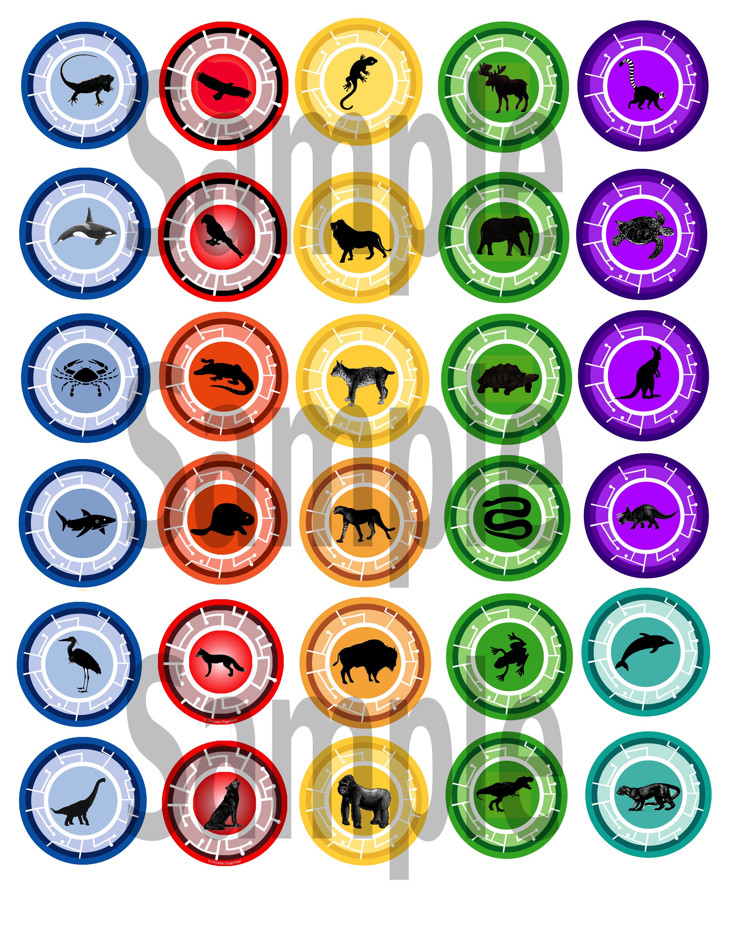 Printable Wild Kratts Creature Power Discs