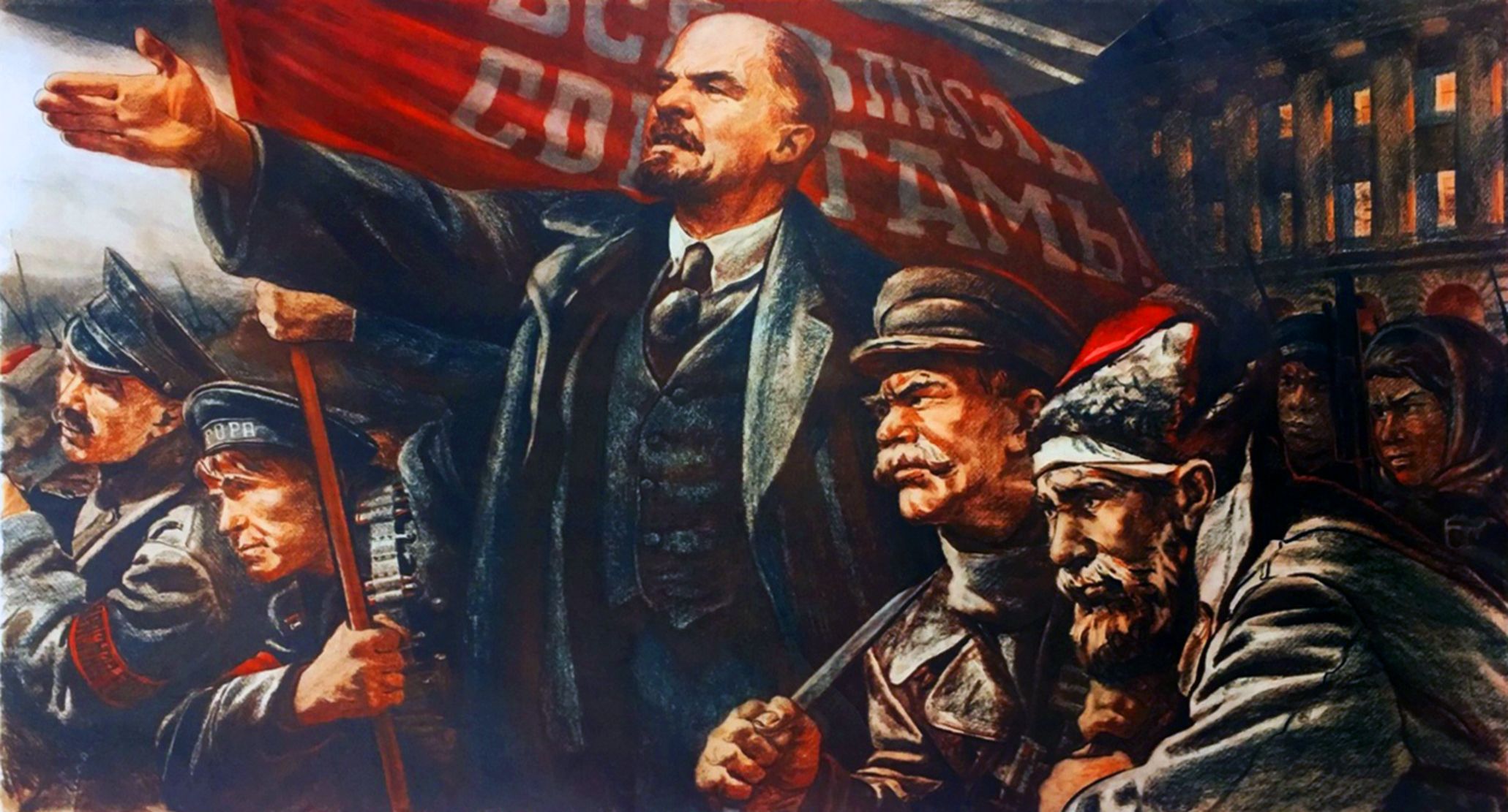 Lenin leading the way, October Revolution in 2024 | Revolution art ...