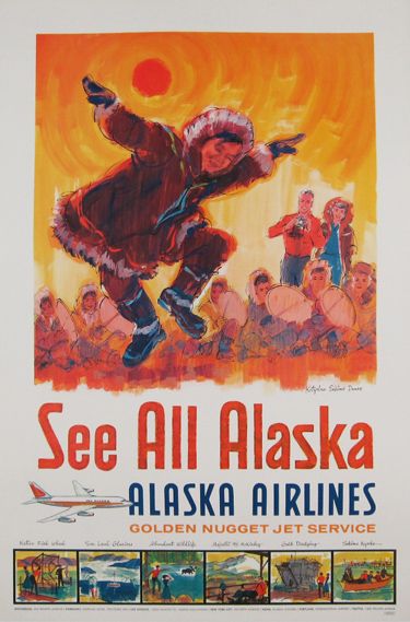 See All Alaska - Alaska Airlines original travel ad poster | Alaska ...