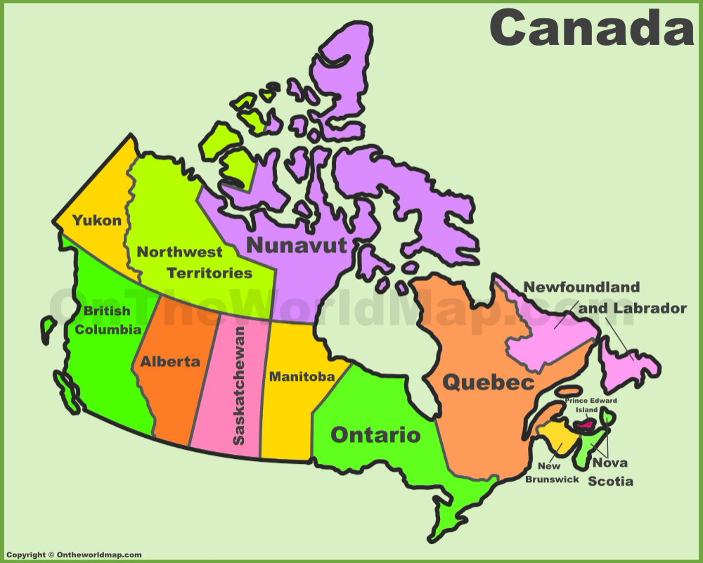 map of canada's provinces and territories - - Image Search Results ...