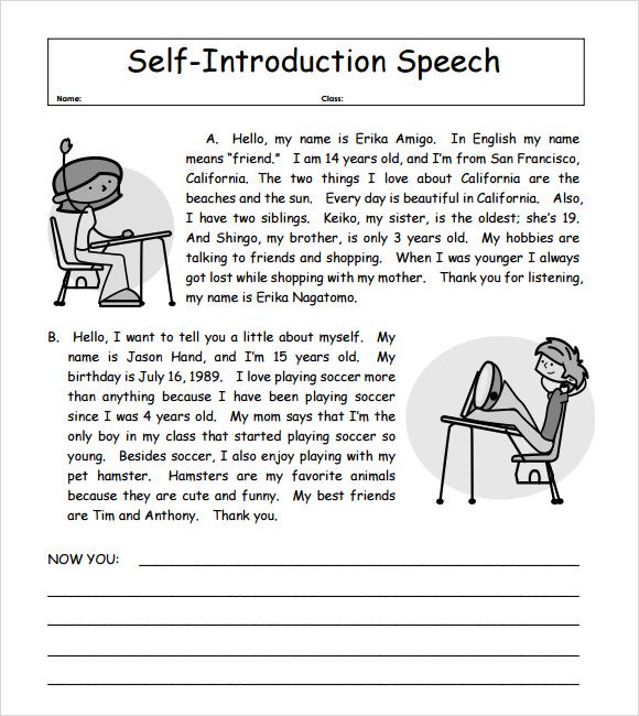 Professional Introduction Self-Introduction in English Examples ...