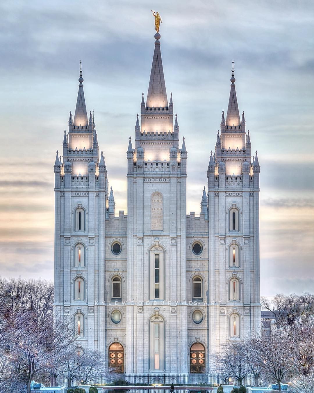 Salt Lake Temple Winter, Salt Lake City Temple, Salt Lake City Utah ...