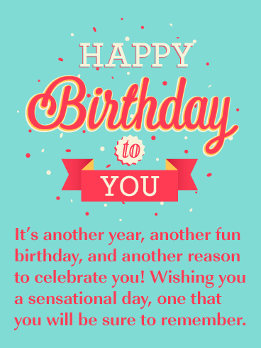 It’s Another Year! Happy Birthday Card | Birthday & Greeting Cards by ...