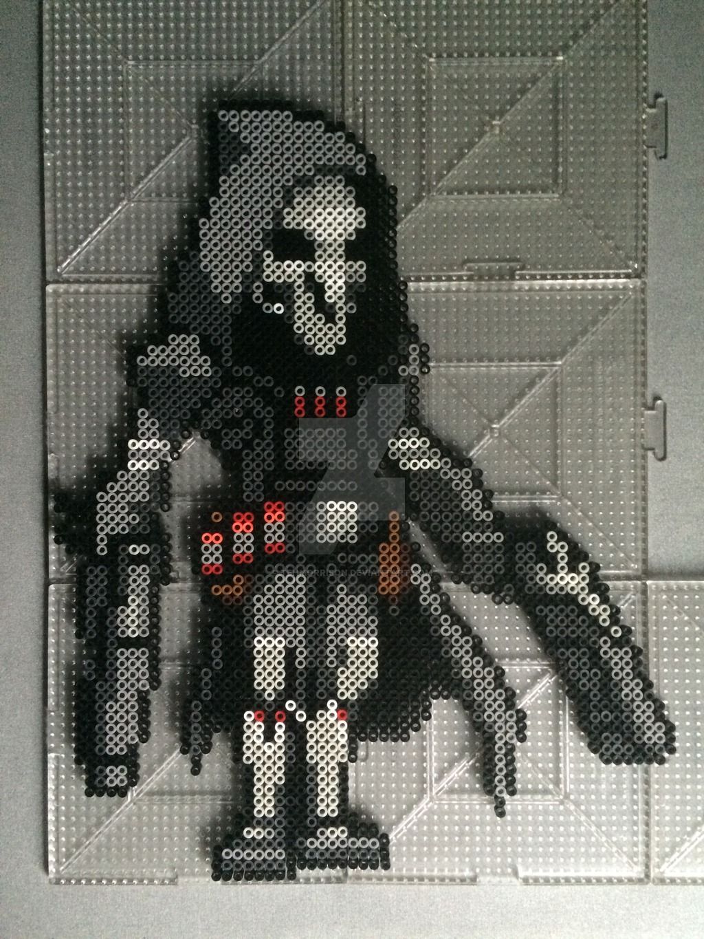 Image result for overwatch reaper perler | Perler bead art, Perler