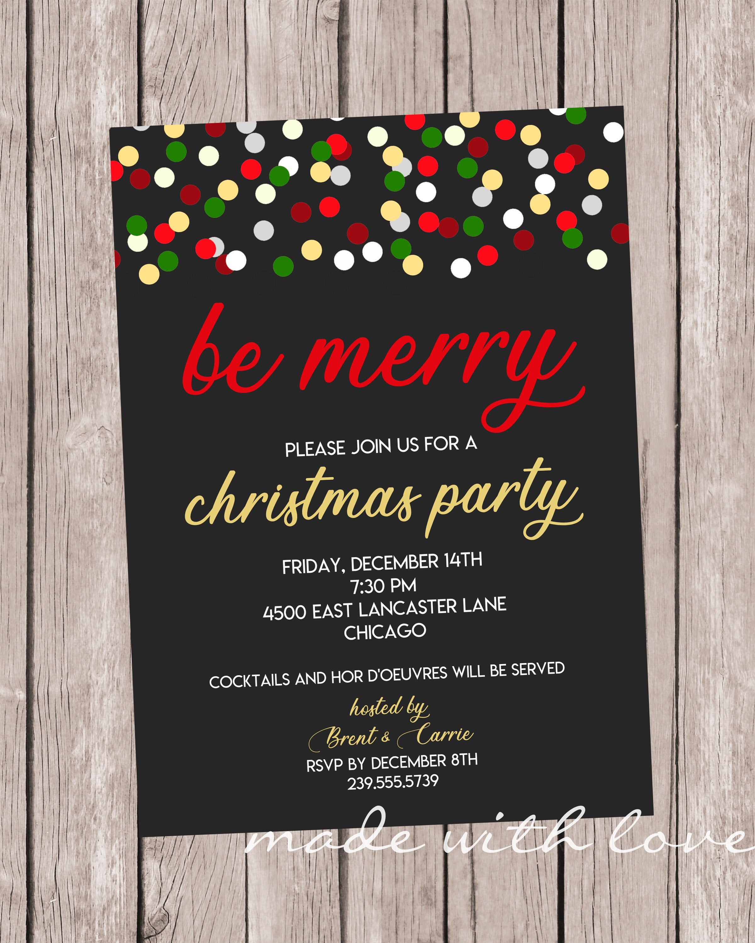 Free Printable Christmas Party Invitation Choose A Design From The ...