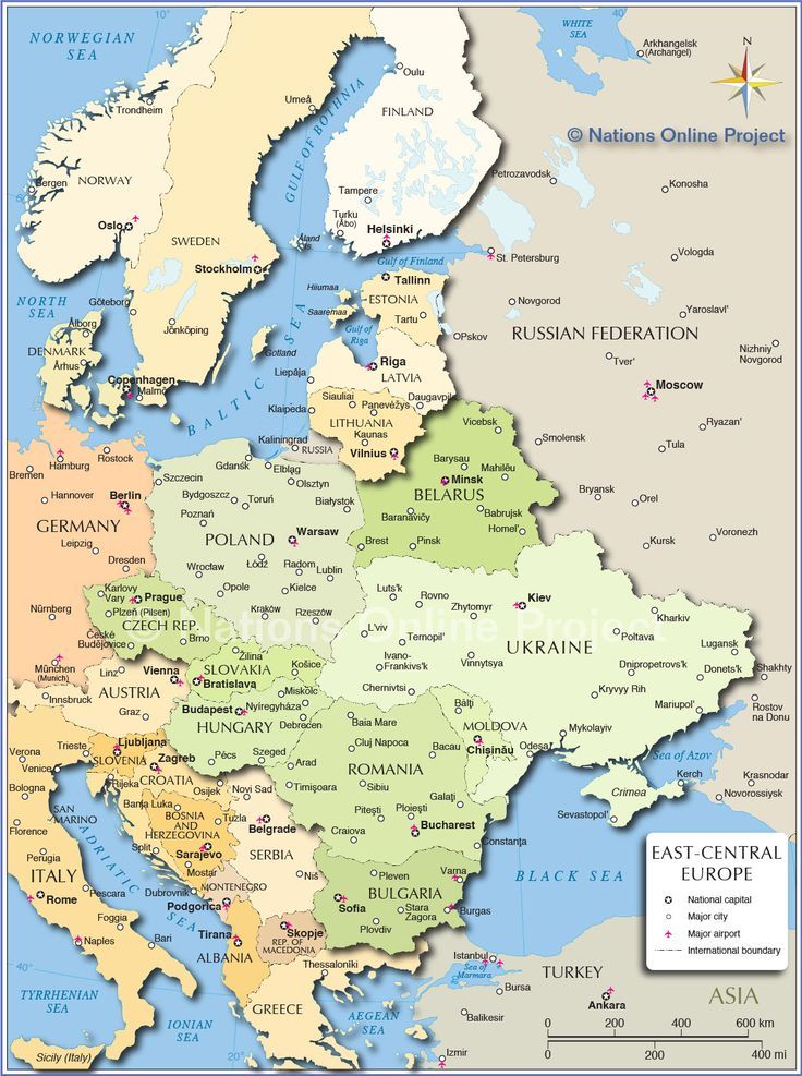 Eastern Europe Map, Flag Of Europe, Regions Of Europe, Central And ...