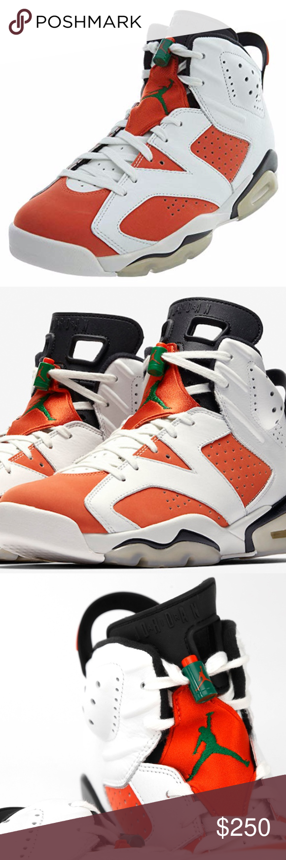 NIB nike air jordan 6 retro gatorade pack 384664 air jordan retro 6 ...