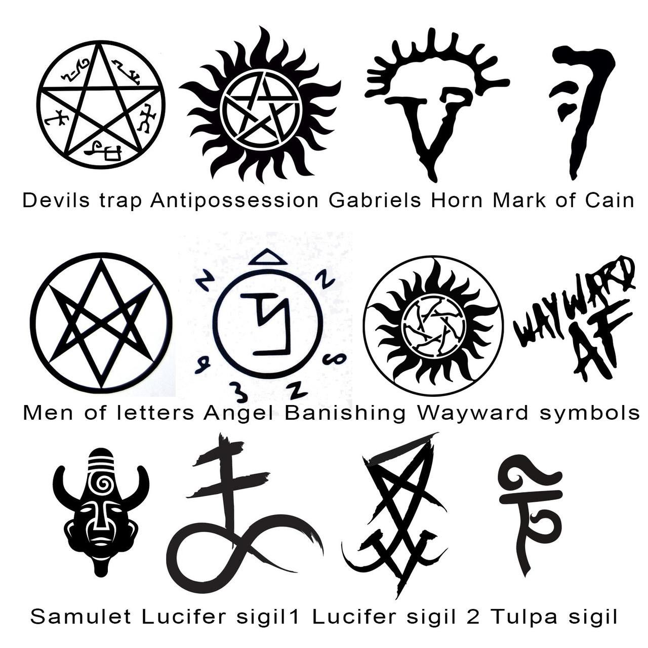 Supernatural Symbols, Supernatural Books, Supernatural Tattoo ...