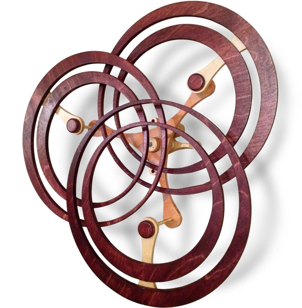 Annulation - Kinetic Wooden Sculpture plans Wooden gears ...