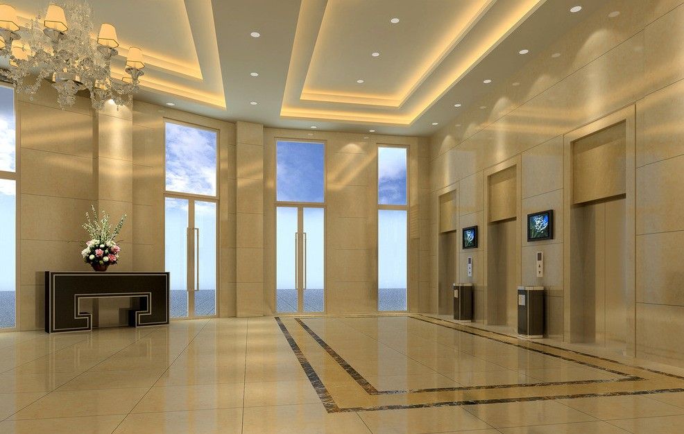 Elevator-lobby Loft Interior Design, Luxury Interior, Ceiling Design ...