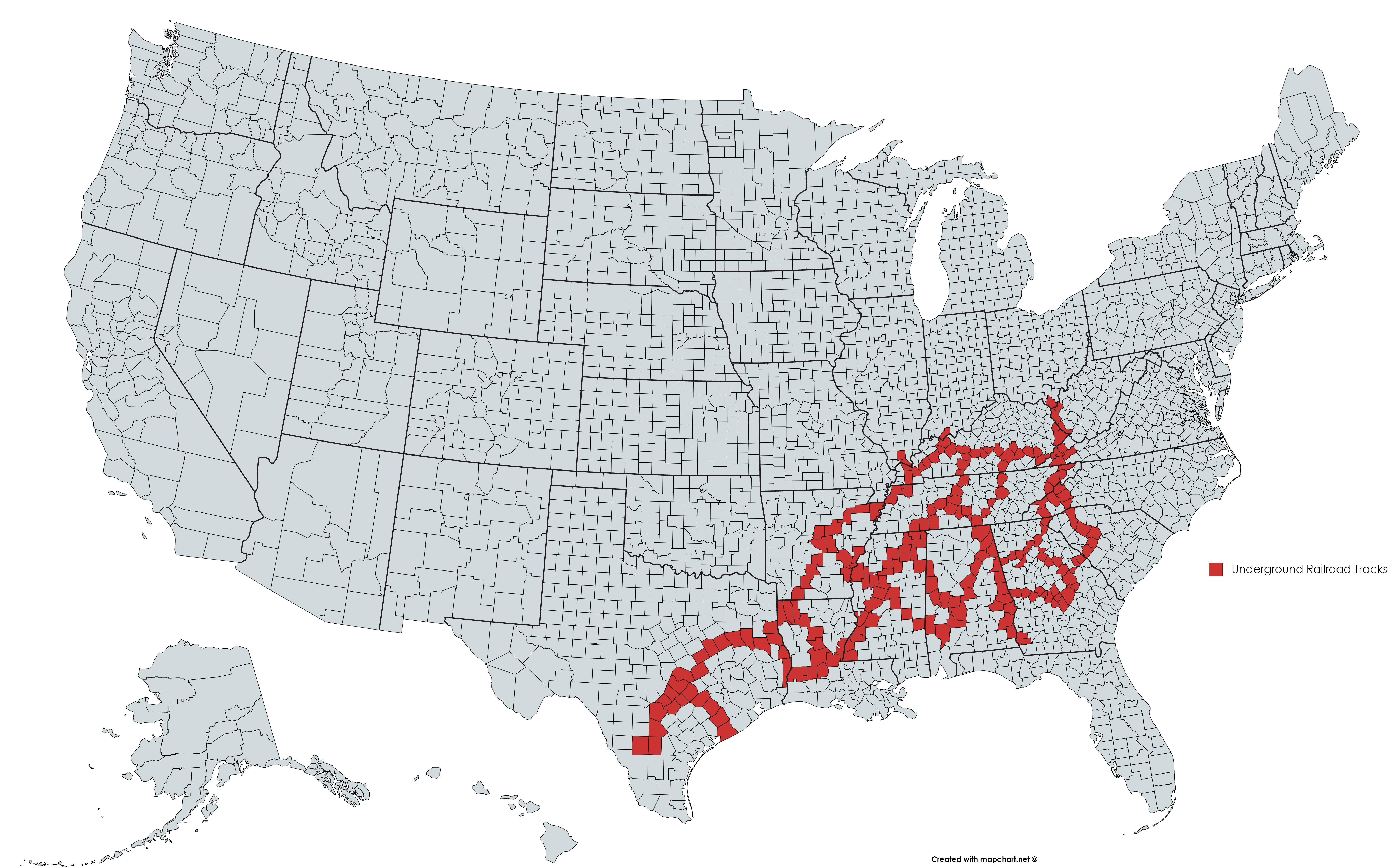 Map Of The Underground Railroad Underground Railroad - vrogue.co