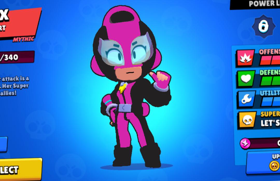 My First Skin Idea Villain Max For 10k Star Points Brawlstars