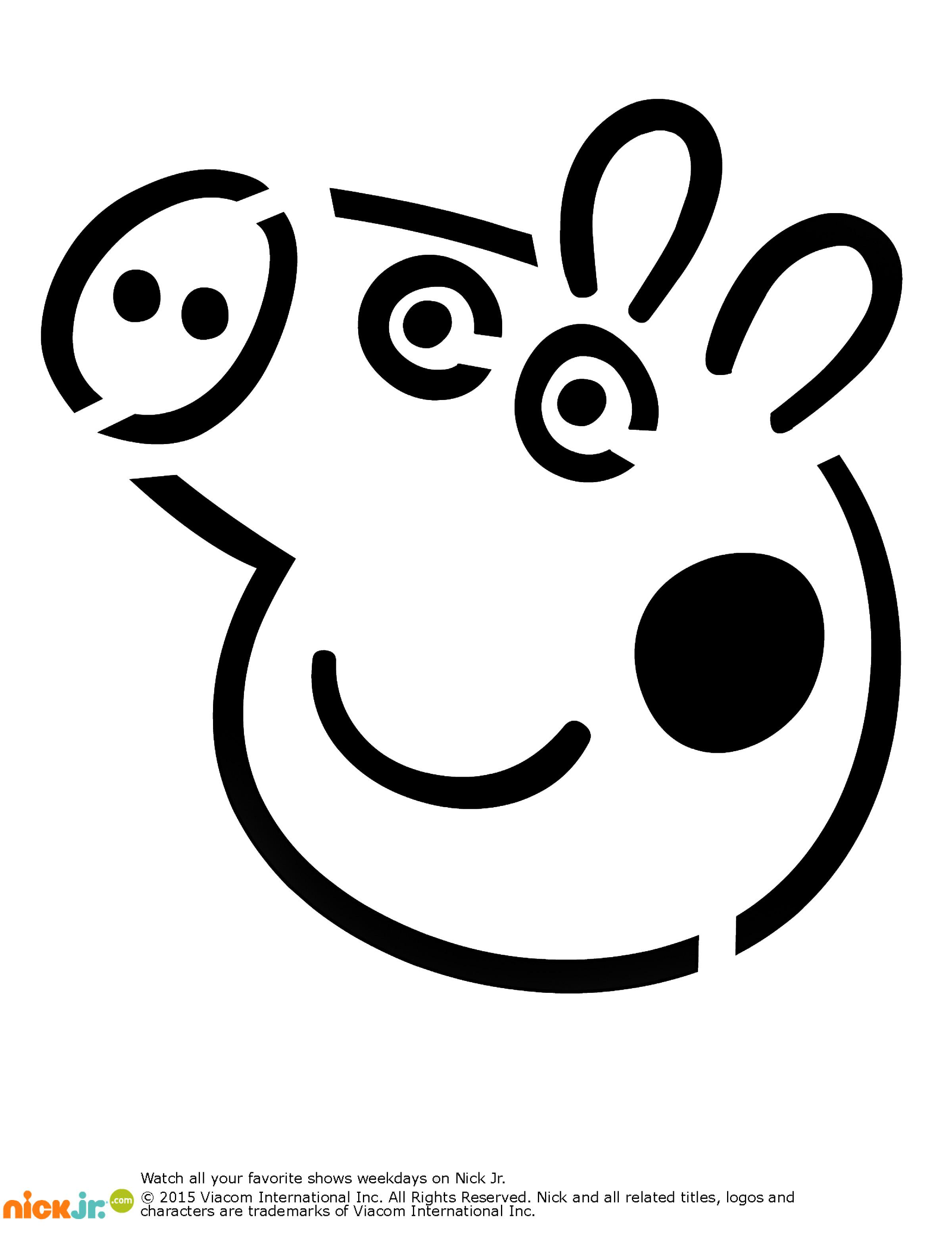 Peppa Pig Stencil