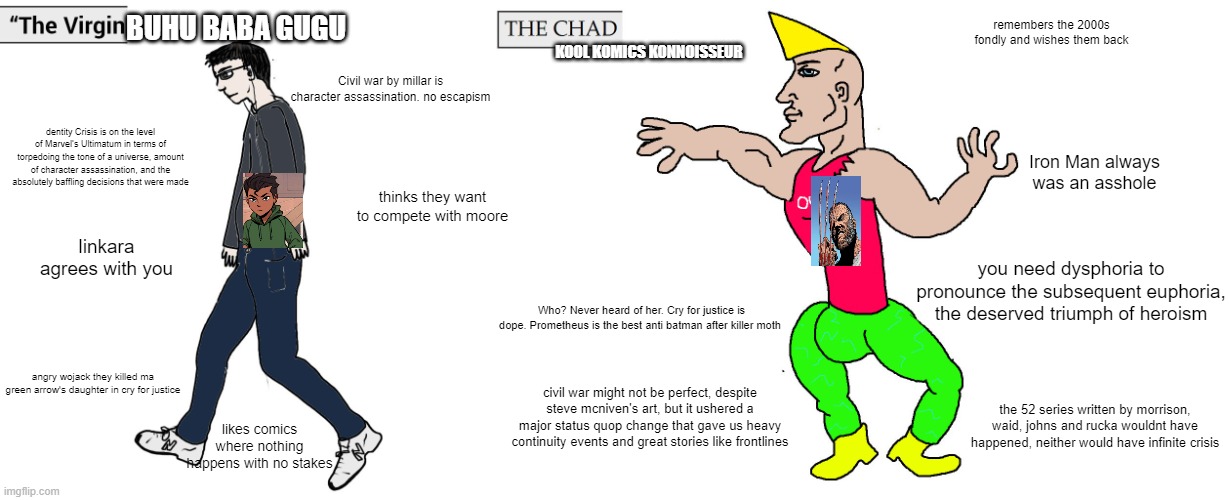 Virgin vs Chad comics connoiseur : r/marvelcirclejerk