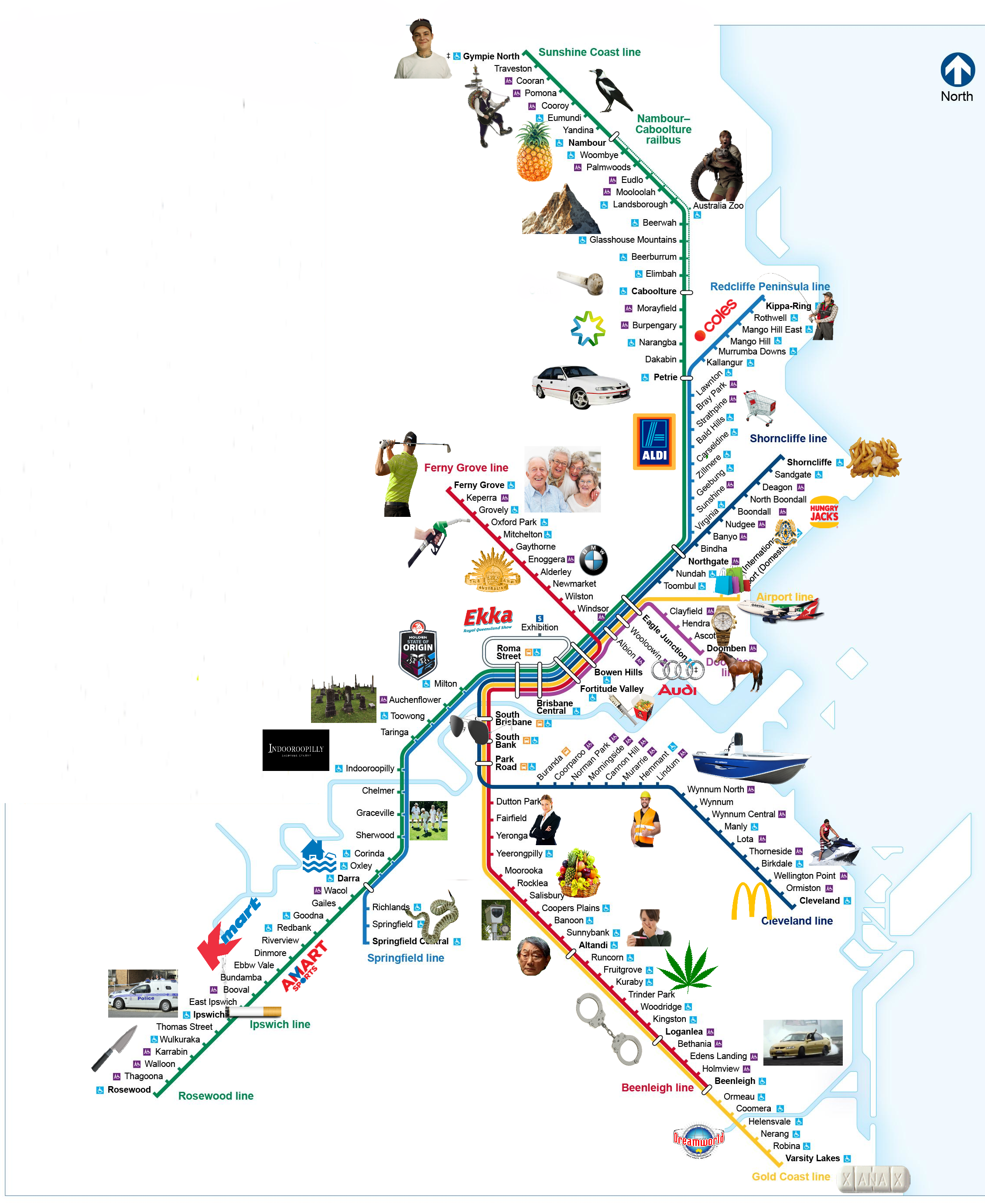 V Line Train Map