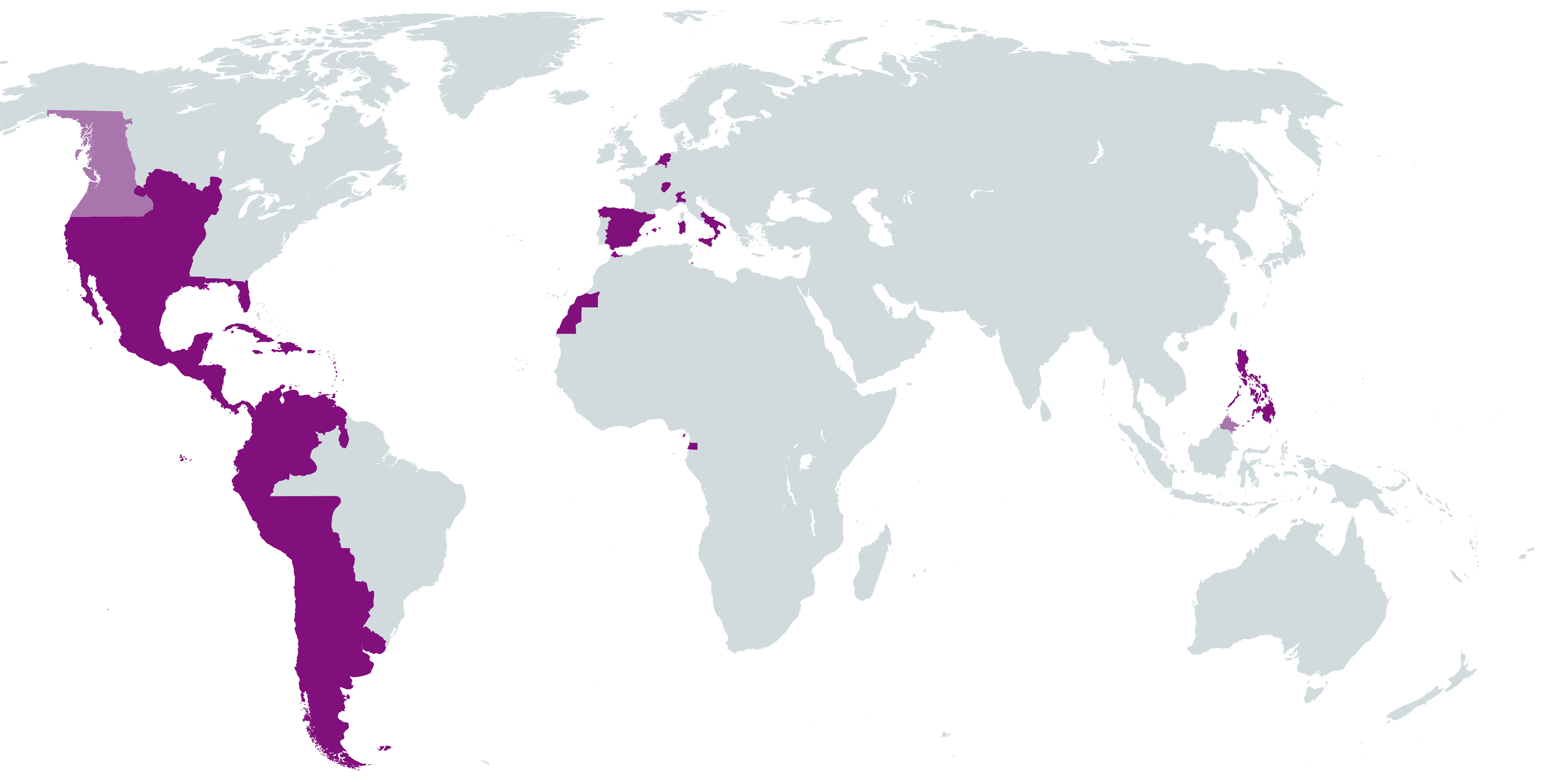 Mapping Colonial Empires, Part 5: Spanish Empire : MapPorn